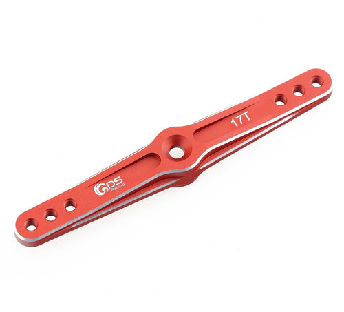 GDS Racing 17T Alloy Servo Arm Red for HPI Baja 5B 5T Losi 5T DBXL Rcmk XCR